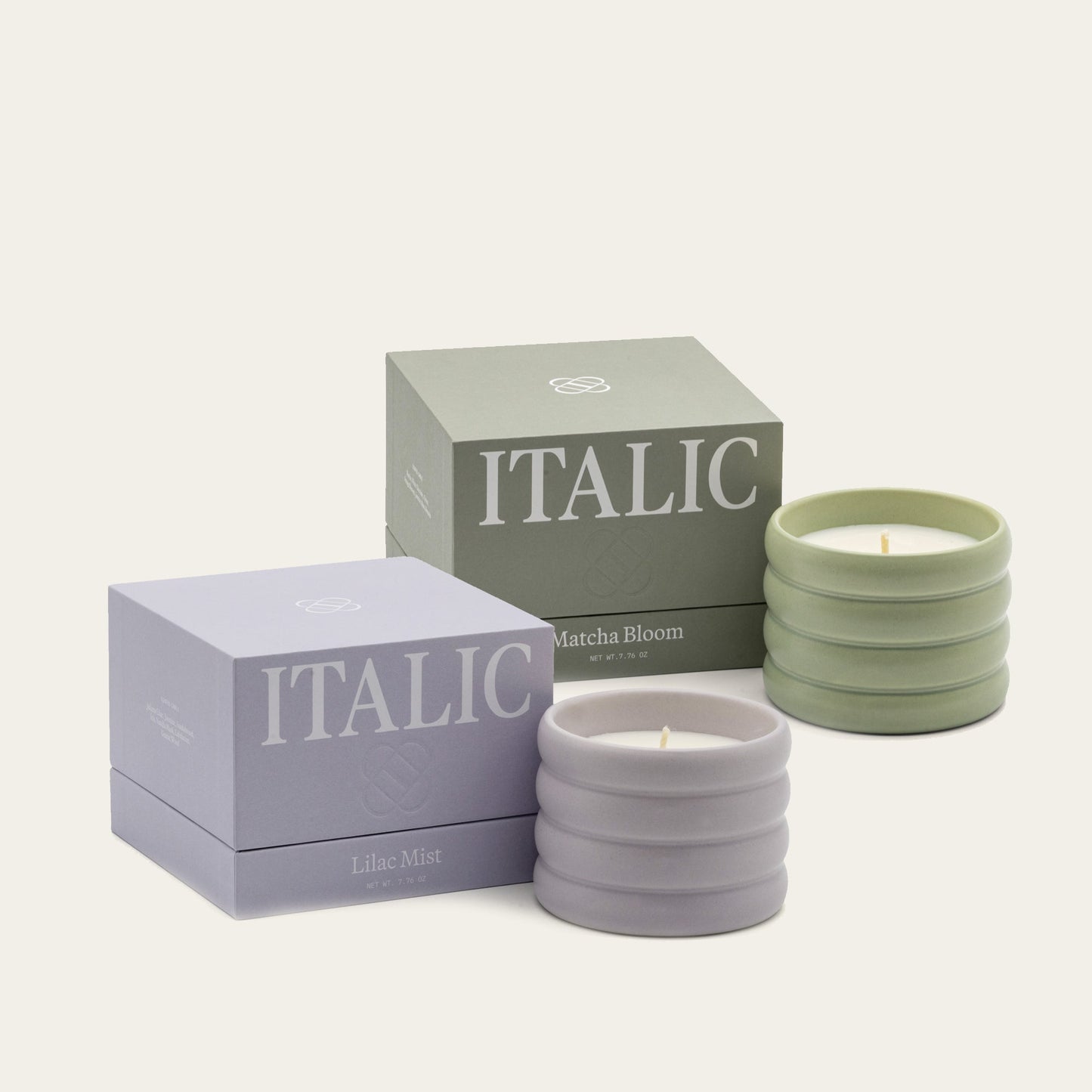 Ceramic Candle Italic