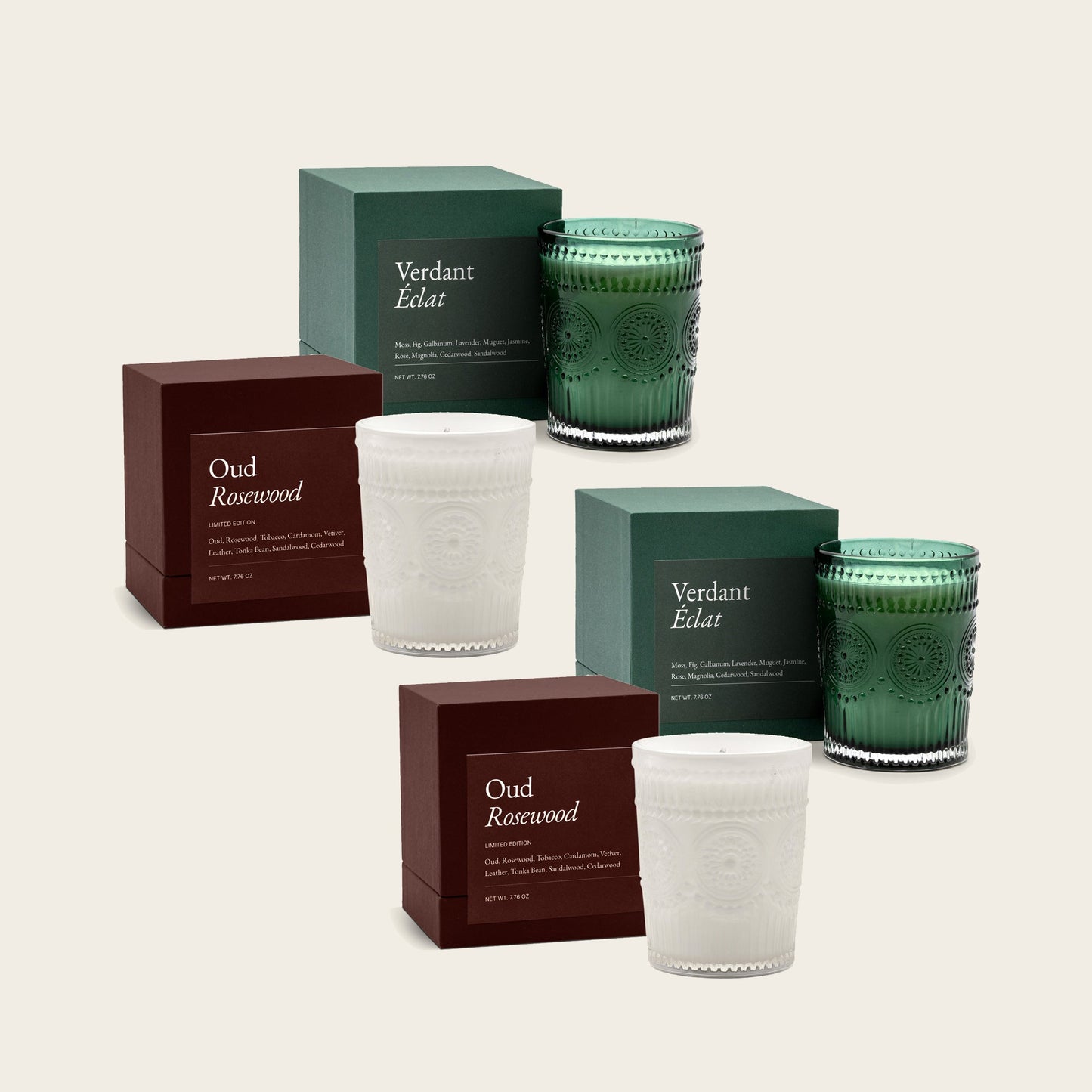 Noir Swiss Scented Glass Candle Italic