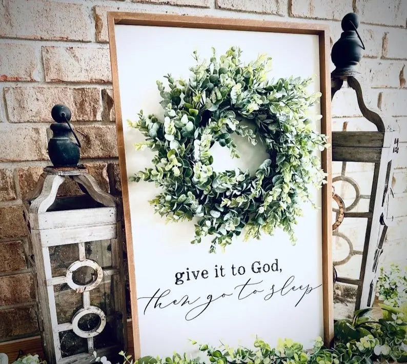 Give It To God- Farmhouse Inspired Wood Sign Created Haven