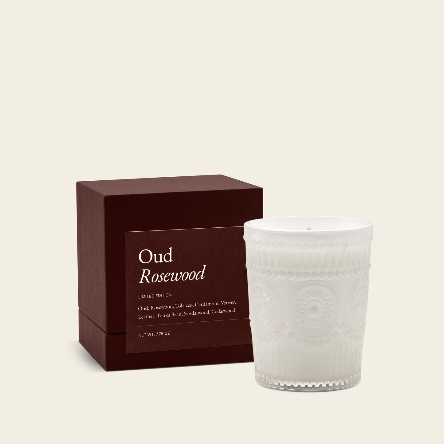 Noir Swiss Scented Glass Candle Italic