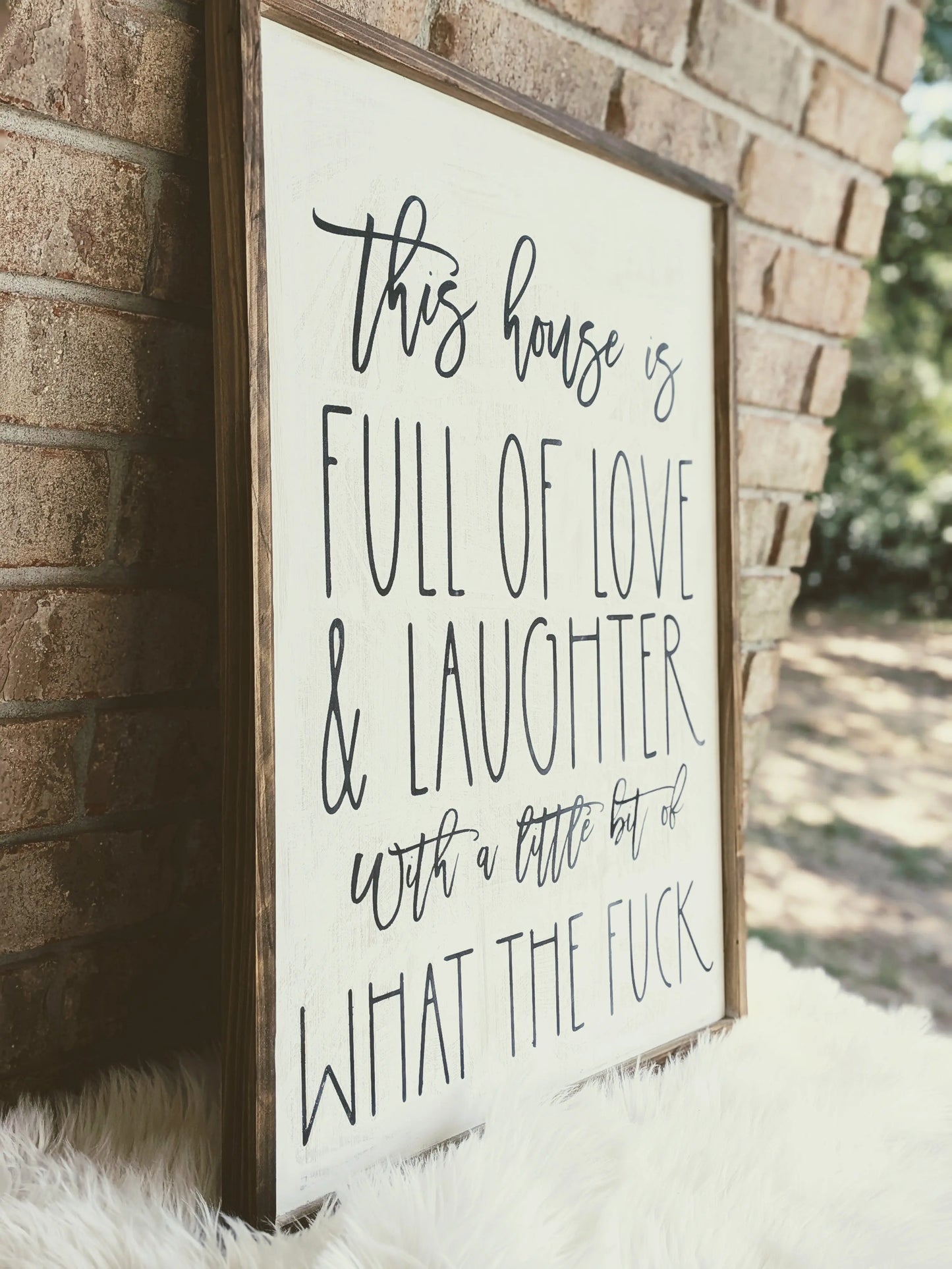 This House - Large Wood Framed Wall Decor Created Haven