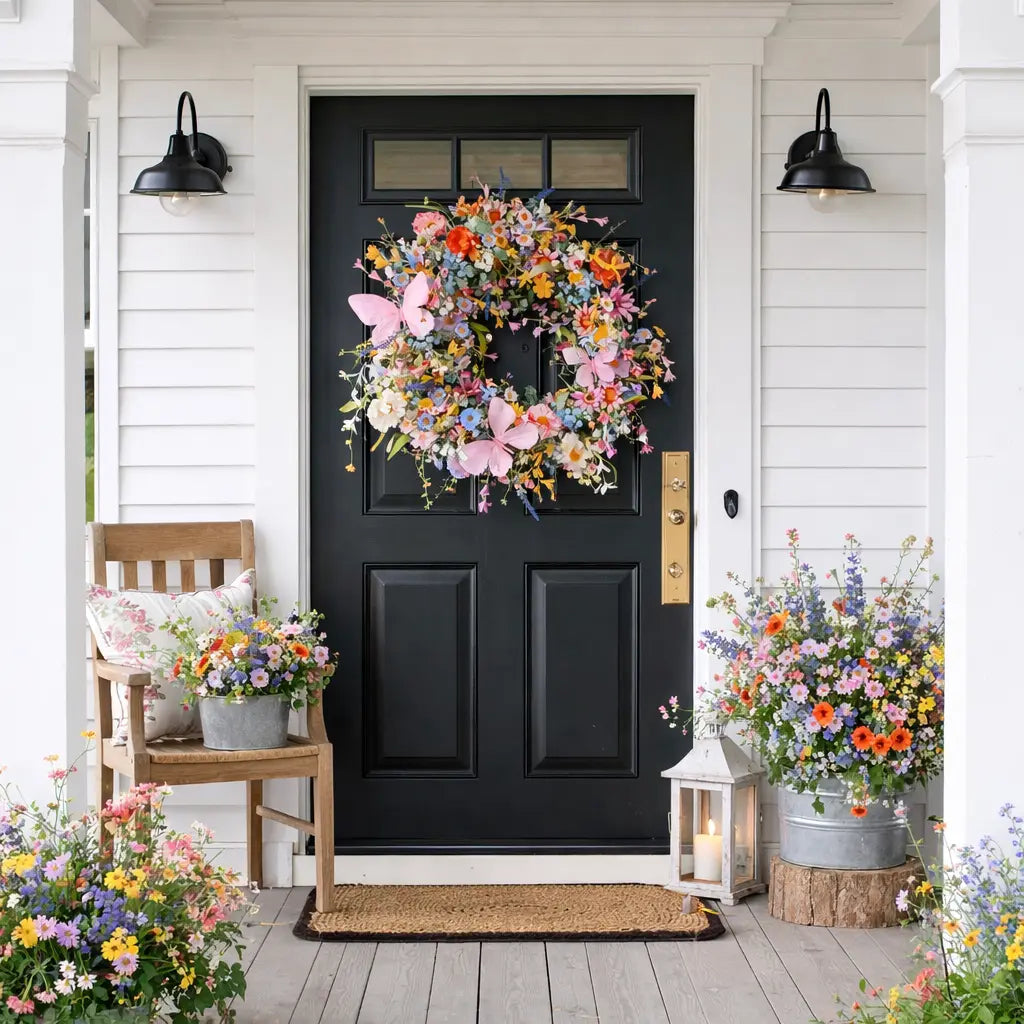 Wildflower Meadows Wreath Created Haven Studio