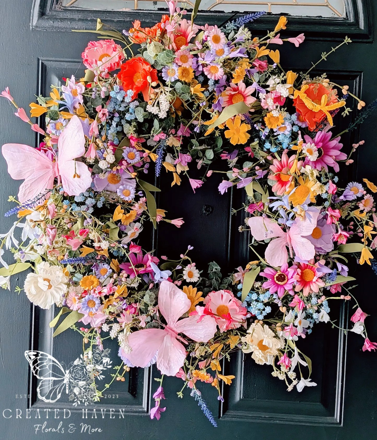 Wildflower Meadows Wreath Created Haven Studio